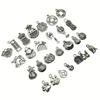 Colgante de moneda de plata Xizang vintage estilo nacional carácter de la suerte ábaco calabaza colgante pequeño accesorios de adornos tejidos a mano diy