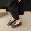 Zapatos Mary Jane de Suela Blanda con Punta Redonda y Boca Baja, Nuevo Estilo Primavera 2026, Versátiles para el Trabajo, Zapatos Planos de Mujer con Correa Única