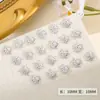 Acessórios de Arte para Unhas Floco de Neve de Natal Transfronteiriços Ano Novo Outono e Inverno Dourado e Prateado Exquisitos Tridimensionais Metalicos Decorações para Unhas Atacado