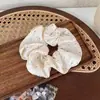Scrunchie de Gasa de Color Sólido Simple y Elegante Malla para Cola de Caballo Cuerda para el Cabello Banda Elástica Accesorio para el Cabello