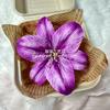 Simulación de pequeña cabeza de flor de lirio, película de impresión 3D, simulación de flor de lirio, caja de regalo DIY, horquilla, tocado, zapatos, flor al por mayor