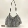 Bolso de Hombro Nuevo de Felpa Otoño/Invierno 2026 para Mujer, Bolso de Axila Peludo a la Moda, Bolso Suave Lindo de Nube, Bolso de Mano Cruzado