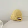 Gorro de punto estilo ins coreano para niños, moderno y versátil, gorro de punto con lazo para niñas, gorro cálido de lana de invierno, transfronterizo
