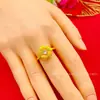 Anel Estilo Coreano Audrey Rosa para Mulheres, Anel Aberto Flor Rosa Fashion com Cravação de Diamantes, Joias Banhadas a Ouro Cobre Atacado