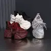 Tênis Dad Shoes Feminino 2026 Outono Novo Malha Respirável Plataforma Solado Grosso Salto Escondido Estilo Coreano Versátil Casual Tênis Esportivo