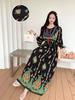 Vestido Estilo Étnico Verão Novo Viscose Bordado Cintura Emagrecimento Vestido de Viagem Yunnan Xinjiang Atacado
