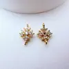 Pulseira Colar Pingente de Cobre Banhado a Ouro Zircônia Microincrustada Cor Galvanizada Conservadora de Cor Materiais para Miçangas Acessórios de Joias DIY