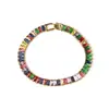 Joyería de Comercio Exterior Cobre Plateado Diamante de Colores Pulsera Dorada Estilo de Moda Popular en Stock Temu Xiyin Tk Venta Caliente