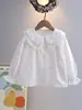 Ropa para Niños Conjunto de Dos Piezas Camisa y Chaleco para Niñas 2026 Primavera y Otoño Nuevo Camisa de Algodón para Niños Blanca Al por Mayor