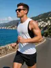Chaleco de Secado Rápido Tallas Grandes Europeo y Americano para Hombre Holgado Transpirable Casual Fitness Sin Mangas Correr Deportes Secado Rápido