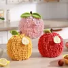 Toalla de Mano de Chenilla Festiva y Creativa con Temática de Frutas, Tipo Colgante, Absorbente, Secado Rápido, Toalla de Mano Engrosada, Pañuelo