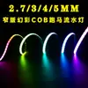 Tira de Luz COB de 5 mm de Ancho Monocolor Bajo Voltaje Autoadhesiva Alto Brillo Alta Reproducción Cromática Sin Parpadeo Decoración de Ambiente Tira de Luz LED Suave