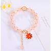 Pulseira Elegante de Luxo Leve Colorida Pedra Natural Chinesa Étnica Lótus Ruyi Estilo Nacional Pulseira Melhor Amigo Joia