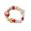 [Pastel de Manzana] Pulsera de Manzana Dopamina con Cuentas Diseño de Nicho Femenino Sentido Avanzado Joyería Linda para la Mano-