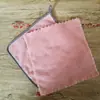 Paño de Cocina a Cuadros de Piña que se Puede Colgar en la Bolsa, Trapo de Terciopelo Coral, Sin Pelusa, Absorbente de Agua, Antiadherente al Aceite, Paño para Lavar Platos