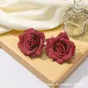 Estilo Floresta Retrô Cabeça de Flor Rosa Decoração de Casamento Material DIY Flor Artificial Textura de Flor de Seda Cabeça de Flor Artificial