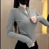 Roupa de Proteção Solar Slim Fit para Mulheres, Proteção UV, Roupa de Exterior de Verão, Leve para Ciclismo, Respirável, Cintura Marcada, Jaqueta de Yoga