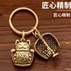 Pingente Chaveiro Gato da Sorte do Zodíaco Ano do Cavalo, Ornamento de Chaveiro de Carro Estilo Chinês Personalizado