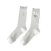 Nuevos Calcetines de Malla Transpirables de Verano Estilo Ballet con Lazo para Mujer Jk Chica Dulce de Media Pantorrilla