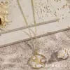 Moda Femenina Elementos Marinos Transfronterizos Perla de Imitación Pegamento Artesanal Forma de Concha de Vieira Estrella de Mar Concha Collar con Colgante
