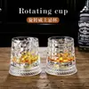 Vaso Rotatorio de Cristal de Lujo de Gama Alta para Whisky, Vaso Premium para Licores, Copa de Cristal para el Hogar Mellen Cup