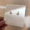 Aguja de Plata 925 Corea del Sur Pendientes Dongdaemun Estilo Frío Elegante Combinable Pequeños Pendientes de Perlas de Amor Pendientes de Mujer