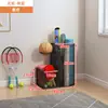 Cesta de Armazenamento para Tapete de Yoga com Rodas, Rack de Armazenamento para Equipamentos Esportivos e de Fitness, Suporte para Halteres, Rack de Armazenamento para Raquetes de Badminton e Bola de Basquete