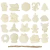Adornos navideños de madera transfronterizos, decoraciones para graffiti DIY, pintura manual infantil, decoraciones creativas colgantes para el hogar festivo