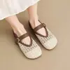 Zapatos de Mujer Estilo Mary Jane Francés Tejidos de Moda, Súper Cómodos, Nuevo Estilo Verano 2026, Suela Suave, Zapatos de Salón Individuales Estilo Hada Huecos
