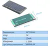 Mini Panel Solar de 60x60mm 5.5V Panel de Batería Panel de Carga Solar Tablero de Pegamento Panel Fotovoltaico