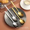 Lanterneiro de Colher Exquisito Colher de Alto Valor de Cor Colher Doméstica Colher de Sopa Colher de Alimentação Colher de Alimentação para Estudantes Colher de Celebridade da Internet Colher Estilo Coreano Colher Longa