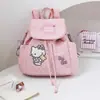 Mochila Rosa Original Autorizada de Dibujos Animados Sanrio Hello Kitty Linda Gran Capacidad Bolso Escolar para Niñas Mochila Gato KT