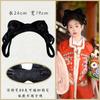 Diadema de una pieza con moño suave, accesorios para el cabello de Año Nuevo, peluca, estilo antiguo Ming, tocado de cabello con cojín diario, traje estilo Tang