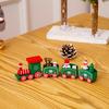 Decoraciones Navideñas Tren de Madera Navideño Jardín de Niños Regalos de Vacaciones de Navidad Exhibición de Ventana Juguetes Navideños