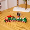 Decoraciones Navideñas Tren de Madera Navideño Jardín de Niños Regalos de Navidad Decoraciones para Ventanas Juguetes Navideños