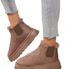 Comercio exterior talla extra botas de nieve de suela gruesa mujer 2025 invierno nuevo forradas de felpa gruesas cálidas botas de nieve casuales para mujer Joker