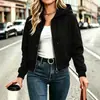 2026 Estación Independiente Deseo Amazon TUME Otoño/Invierno Color Sólido Manga Larga Con Capucha Cierre Cremallera Chaqueta Abrigo Ropa de Mujer
