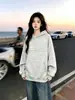 Sudadera con capucha bordada de marca europea y americana personalizada de moda para otoño e invierno, top holgado, traje deportivo casual de moda de calle de nicho