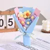 Ramo de Flores de Hilo Terminado, Rosas y Girasoles Tejidos a Crochet a Mano, Souvenirs Creativos, Pequeños Regalos Exquisitos para el Día de San Valentín Chino