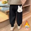 Calça de Fleece para Meninas 2025 Outono e Inverno Novo Estilo Legging Quente de Fleece para Bebês Calça de Moletom de Inverno para Crianças