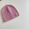 Gorro de Punto Cálido para Niños Otoño e Invierno 2025, Estilo Padre e Hijo, Sombrero de Pescador de Lana Estilo Coreano, Gorro Pullover Elegante para Bebé con Etiqueta