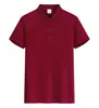 Ropa de Trabajo de Seda de Hielo en Stock, Playeras Polo de Manga Corta para Verano, Camisas Publicitarias Corporativas con Cuello de Solapa, Playeras para Team Building con Impresión de Logo
