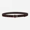 En stock hebilla de pin para mujer moda cinturón de cuero anti-terciopelo esmerilado combinable simple decorativo cinturón de cuero para mujer fábrica personalizado