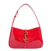 Bolso de Axila de Gama Alta de Nicho Bolso Baguette de Cuero Brillante Estilo Coreano de Moda Versátil Bolso de Hombro para Viajes Diarios para Mujer