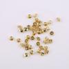 18K real chapeamento de ouro cor cobre redondo orelha Dier plug borboleta ear plug DIY brincos acessórios