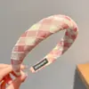 Diadema de Alta Calidad Primavera y Verano Nuevo Diaria Versátil Diadema de Ala Ancha Parte Superior Alta del Cráneo Lavado Facial Recogido de Cabello Pinzas para el Cabello Tocado