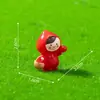 Paisaje en miniatura, lindas figuras de dibujos animados de Caperucita Roja y el lobo, decoraciones DIY para jardinería y paisajismo, adornos colgantes, piezas decorativas pequeñas