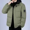 Nueva chaqueta de algodón con capucha engrosada de otoño e invierno para hombre, abrigo de algodón cálido casual de corte holgado, talla grande con capucha