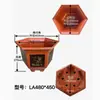 Vaso de Flor de Plástico Hexagonal Espesso para Casa, Pátio, Interior e Exterior, Vaso de Flor Resistente a Quedas e ao Sol, Tamanho Grande, Oferta Especial para Plantio de Árvores