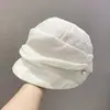 Chapéu de Organza Estilo Novo 2026 com Bico de Pato para Mulheres, Chapéu de Sol Leve e Elegante para o Verão, Boina de Proteção Solar para Viagens ao Ar Livre